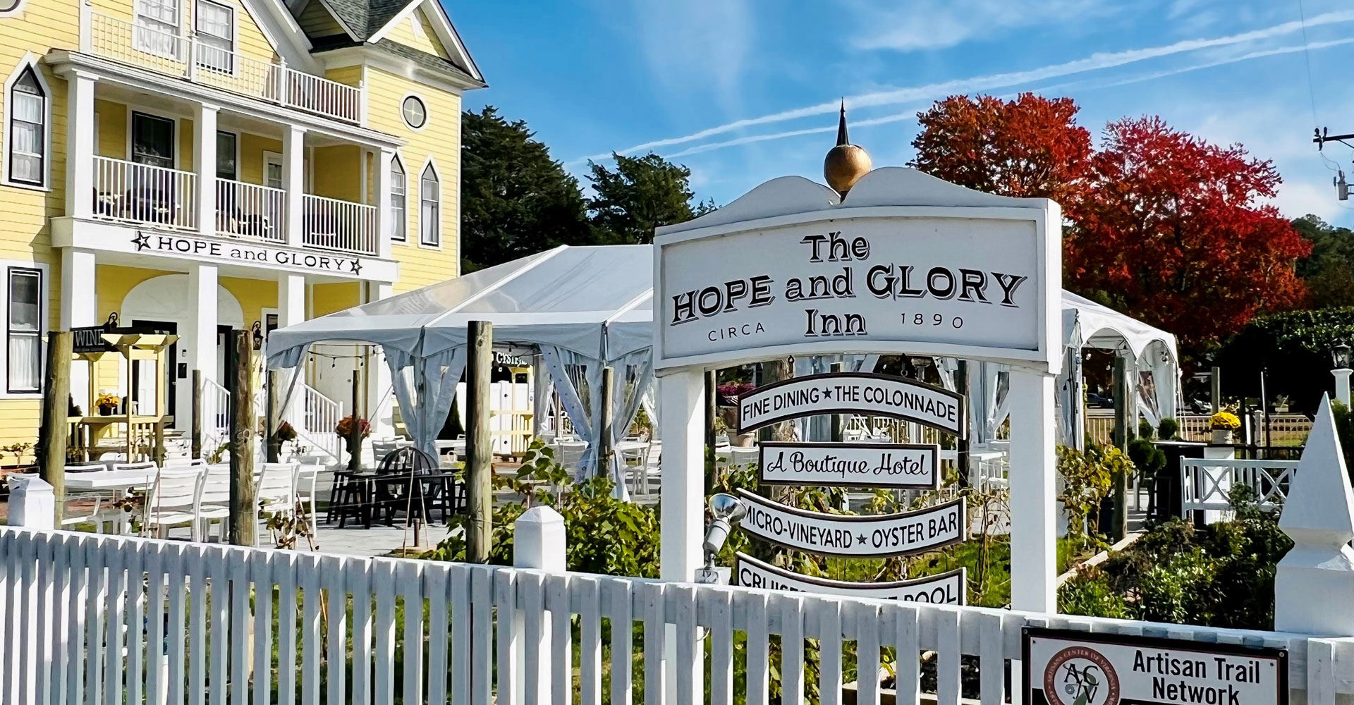 Wine and oyster pairings at The Hope & Glory Inn make it a must-visit food destination.