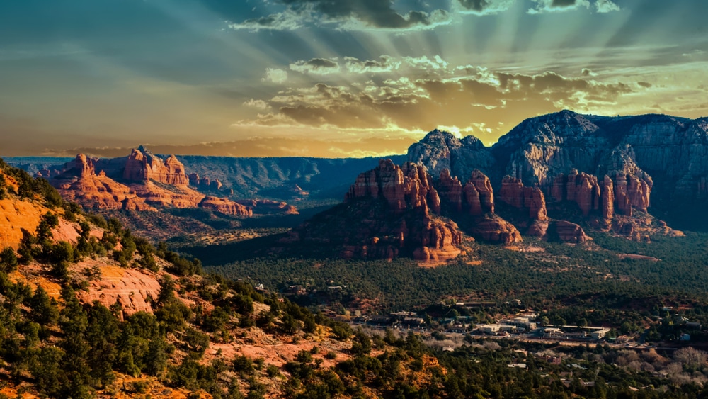 Gorgeous sunset made possible when you stay at one of the best places to stay in Sedona