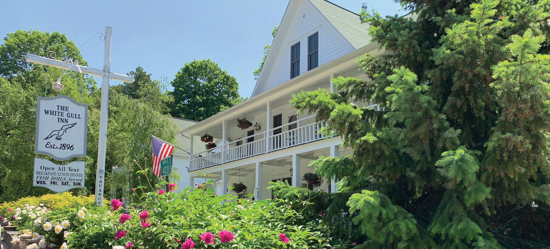The White Gull Inn offers an authentic Lake Michigan getaway.
